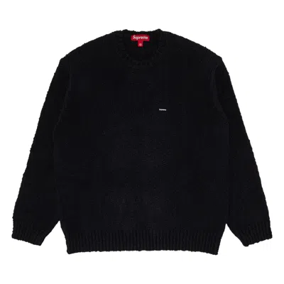 Pre-owned Supreme Bouclé Small Box Sweater 'black'
