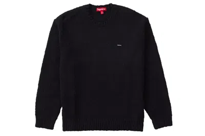 Pre-owned Supreme Bouclé Small Box Sweater Black