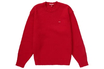 Pre-owned Supreme Bouclé Small Box Sweater Red