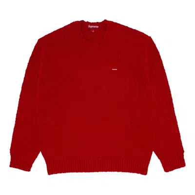 Pre-owned Supreme Bouclé Small Box Sweater 'red' | Men's Size M