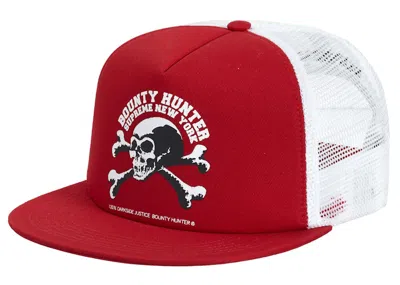Pre-owned Supreme Bounty Hunter Mesh Back 5panel In Red