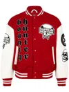 Supreme Bounty Hunter "red" Varsity Jacket In Red