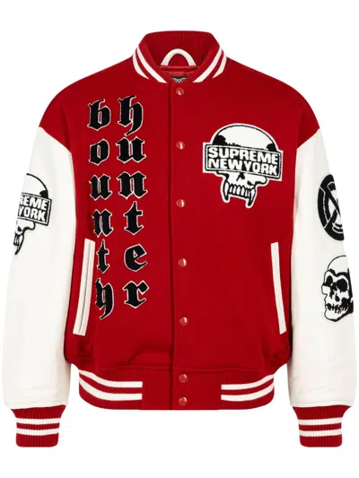 Supreme Bounty Hunter "red" Varsity Jacket