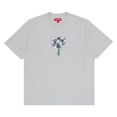 Pre-owned Supreme Bouquet Short-sleeve Top 'stripe' In Grey