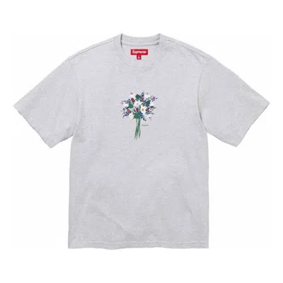 Supreme Bouquet S/s T-shirt 'grey Green' In Gray