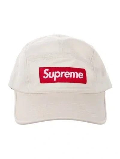 Pre-owned Supreme Box Logo Camp Cap In White