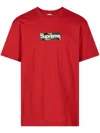 Supreme Box Logo Cotton T-shirt In Rot