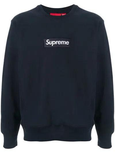 Supreme Logo Sweatshirt In Blue