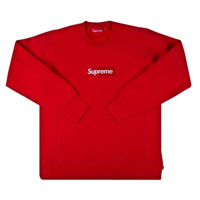 Pre-owned Supreme Box Logo Crewneck 'red' | Men's Size S