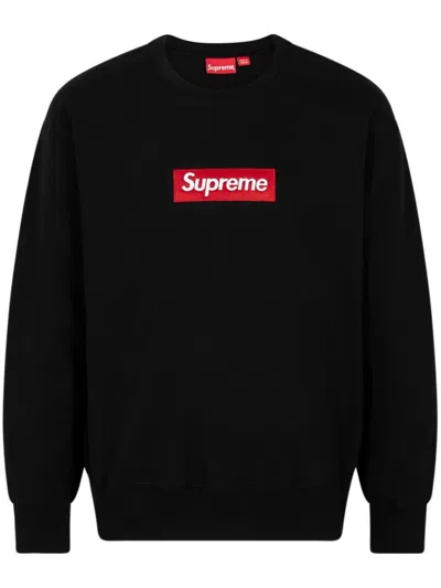 Supreme Box Logo Crew-neck Sweatshirt In Black