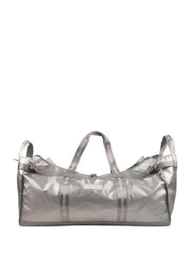 Supreme Box-logo Holdall In Silver