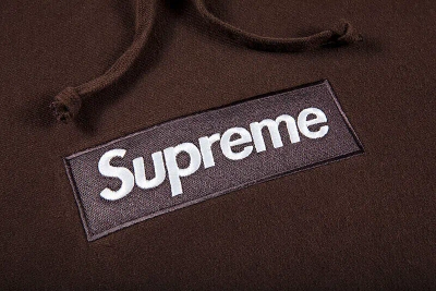 Pre-owned Supreme Box Logo Hooded Sweatshirt Dark Brown S M Fw21 Hoodie
