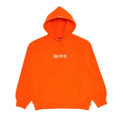 Pre-owned Supreme Box Logo Hooded Sweatshirt 'dark Orange'