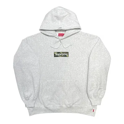 Pre-owned Supreme Box Logo Hooded Sweatshirt (fw23) Ash Grey