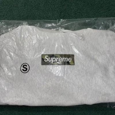 Pre-owned Supreme Box Logo Hooded Sweatshirt Fw23 Ash Grey/camo