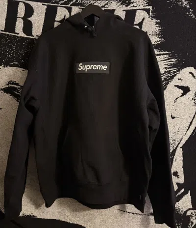 Pre-owned Supreme Box Logo Hooded Sweatshirt (fw23) In Black