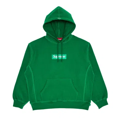 Pre-owned Supreme Box Logo Hooded Sweatshirt 'green'