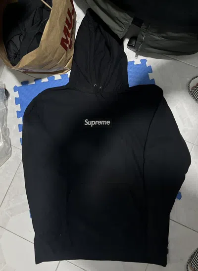 Pre-owned Supreme Box Logo Hoodie In Black
