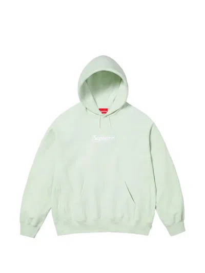 Supreme Box Logo Hoodie In Green