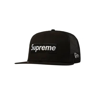 Pre-owned Supreme Box Logo Mesh Back New Era 'black'