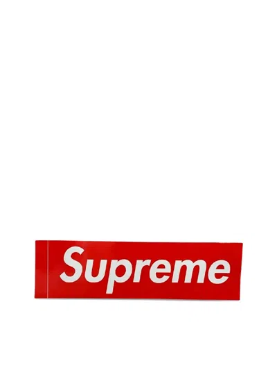 Supreme Box Logo-print Sticker In Brown