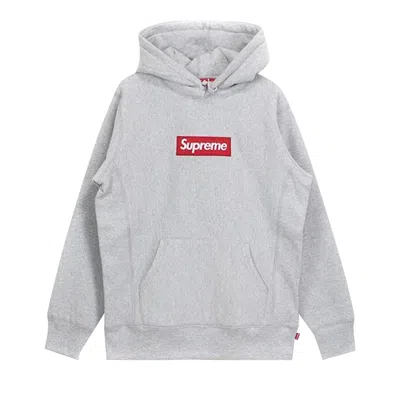 Pre-owned Supreme Box Logo Pullover 'heather Grey' | Men's Size Xl In Gray