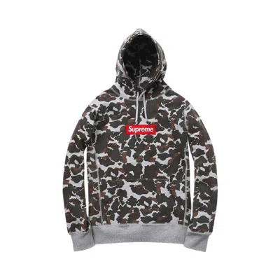 Pre-owned Supreme Box Logo Pullover Hoodie 'duck Camo' | Black | Men's Size L