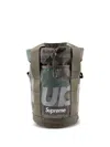 Supreme Box-logo Ripstop Cinch Bag In Green