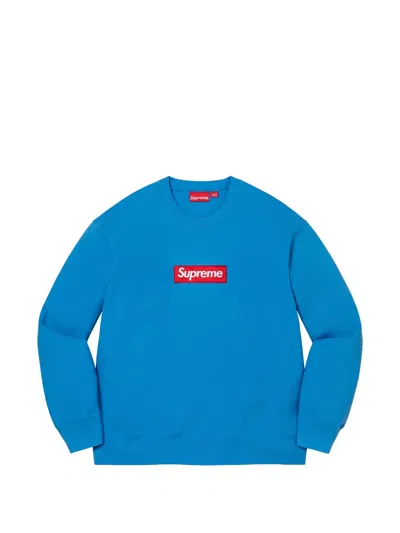 Supreme Box Logo Sweatshirt In Blue