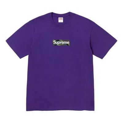Supreme Box Logo T-shirt 'purple White'