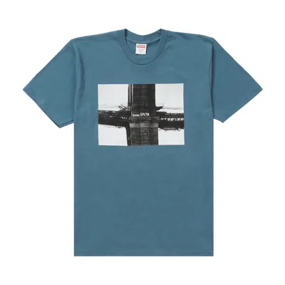 Pre-owned Supreme Bridge Tee 'slate' | Blue | Men's Size S
