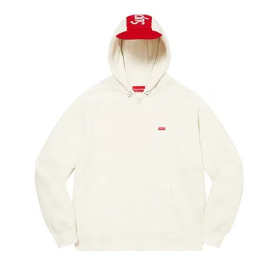 Pre-owned Supreme Brim Zip Up Hooded Sweatshirt 'stone' In Cream