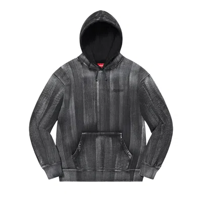 Pre-owned Supreme Brush Stroke Hooded Sweatshirt 'black'