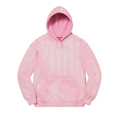 Pre-owned Supreme Brush Stroke Hooded Sweatshirt 'pink' | Men's Size L