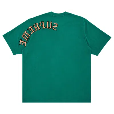 Pre-owned Supreme Brushed Arc Short-sleeve Top 'green' | Men's Size S