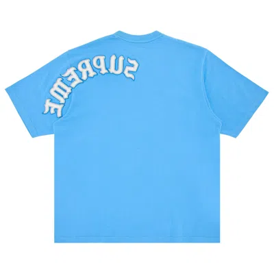 Pre-owned Supreme Brushed Arc Short-sleeve Top 'light Royal' | Blue | Men's Size M