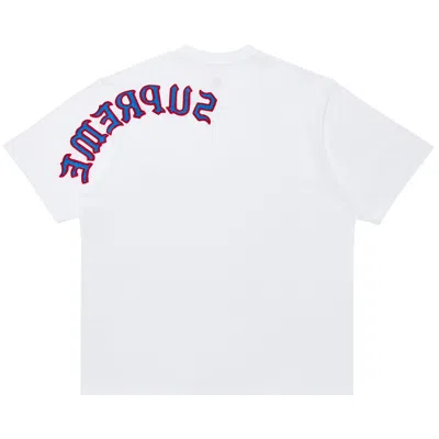 Pre-owned Supreme Brushed Arc Short-sleeve Top 'white' | Men's Size L
