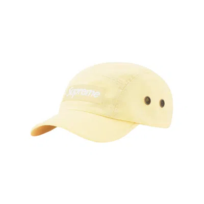 Pre-owned Supreme Brushed Cordura Camp Cap 'pale Yellow'
