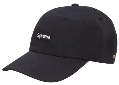 Pre-owned Supreme Brushed Cordura Small Box 6panel In Black