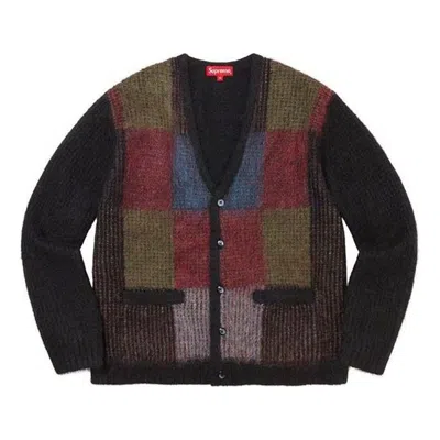 Supreme Brushed Grid Cardigan 'multi-color'