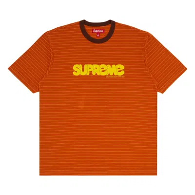 Pre-owned Supreme Bubble Short-sleeve Top 'orange' | Men's Size S