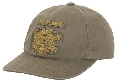 Pre-owned Supreme Bullion Dragon 6panel In Olive In Green