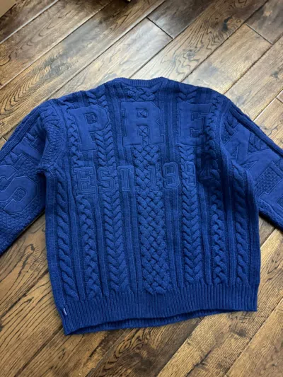 Supreme cable knit cardigan