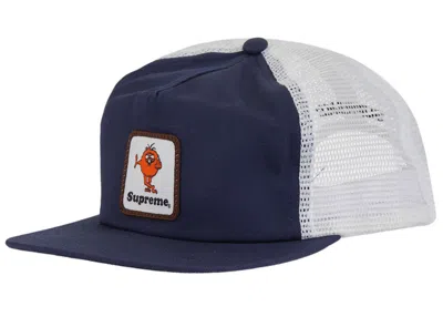 Pre-owned Supreme Camacho Mesh Back 5panel In Navy Blue