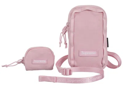 Pre-owned Supreme Camera Bag + Mini Pouch In Light Pink