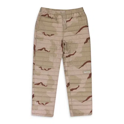 Supreme Camo Camo Puff Pants In Brown