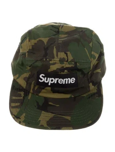 Pre-owned Supreme Camo Camp Cap In Green