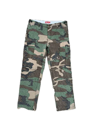 Pre-owned Supreme Camo Cargo Pants In Green
