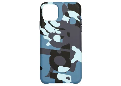 Pre-owned Supreme Camo Iphone Case In Blue Camo