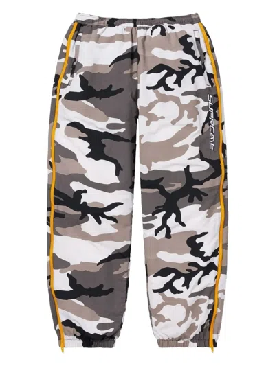 Supreme Camo-print Zip-detail Trousers In Multi